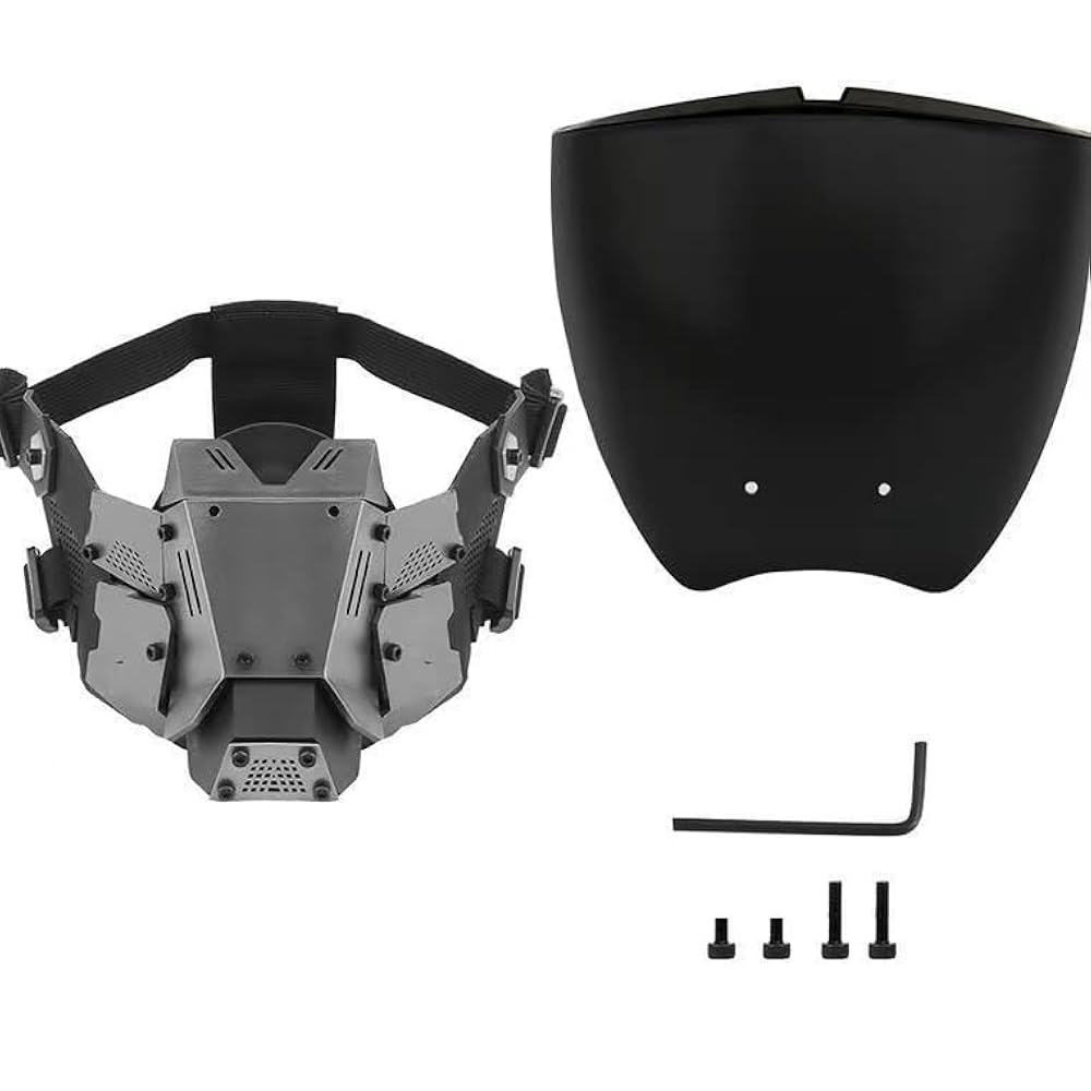 ☆maskh★ Amazon.com: TeShoarud Punk Gothic Cyber Mask for Men